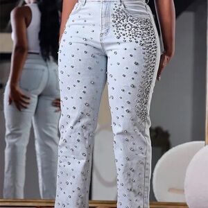 Rhinestone jeans
